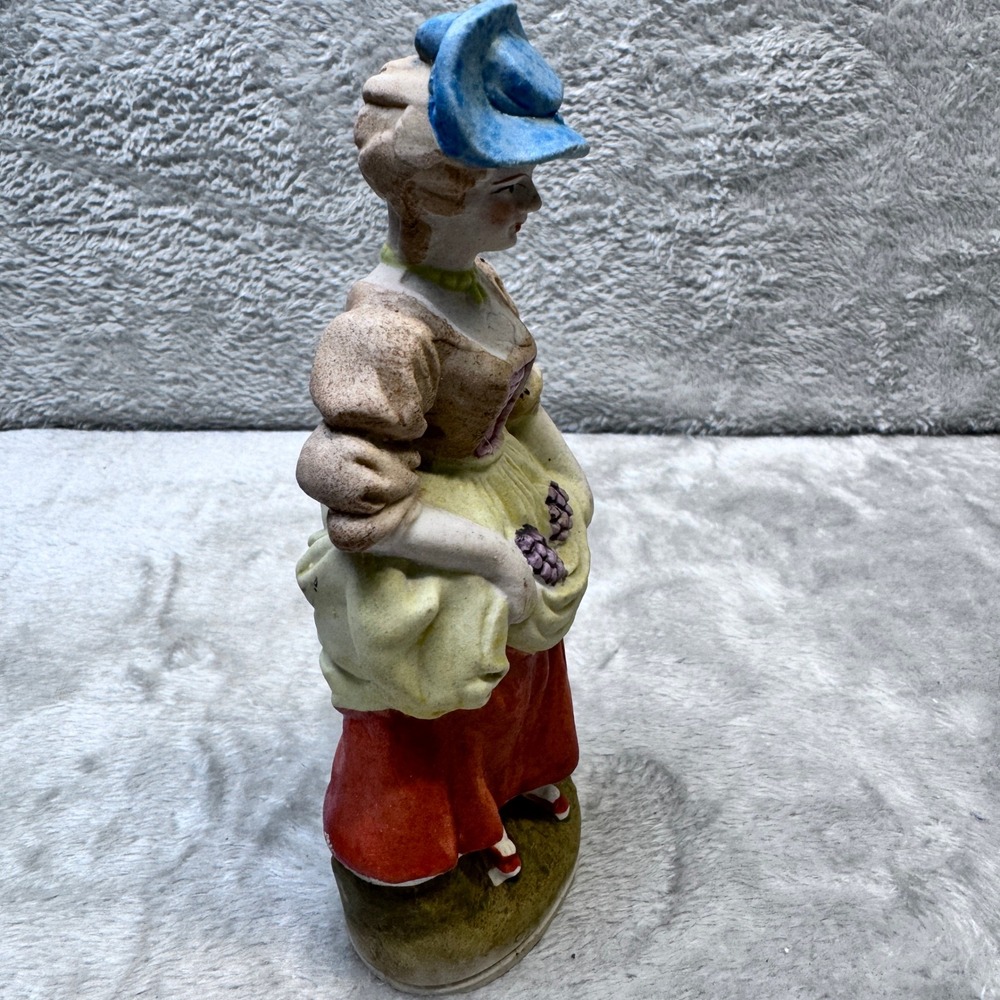 Vintage Hand-Painted Ceramic Occupied Japan Woman Figurine Floral‎ Victorian - Picture 5 of 7